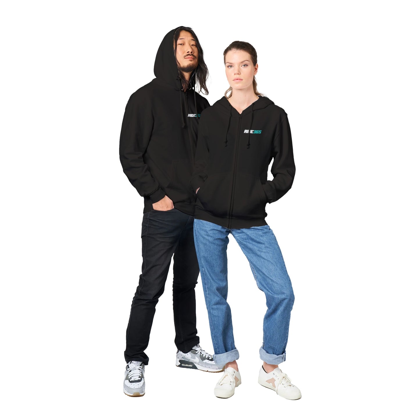 RIDE365 Premium Unisex Zip Hoodies